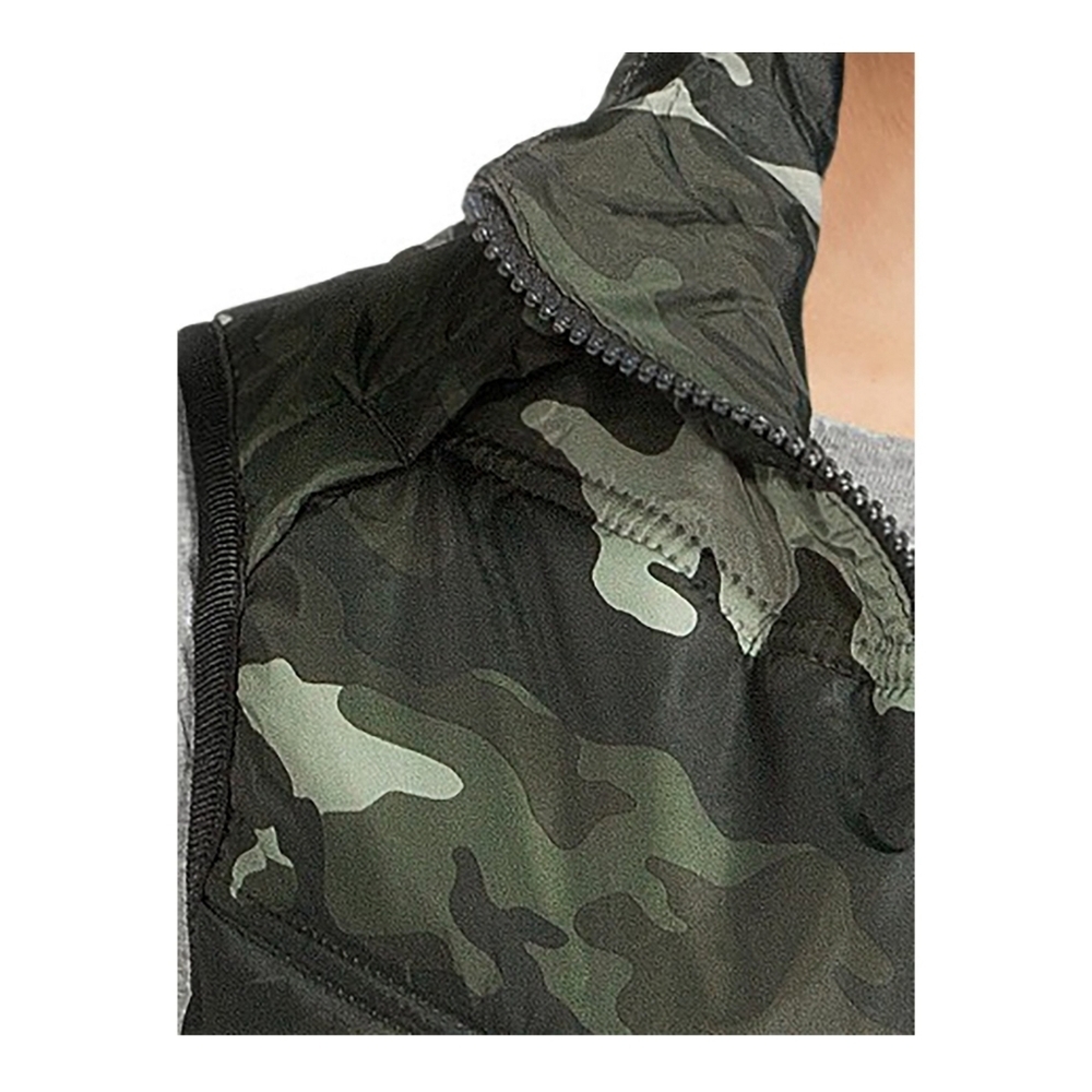 Avia NWT Women's Sleeveless Quilted Green Camouflage Performance Vest 763 - Picture 2 of 7